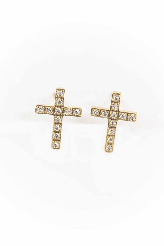 Cross Stud Earrings