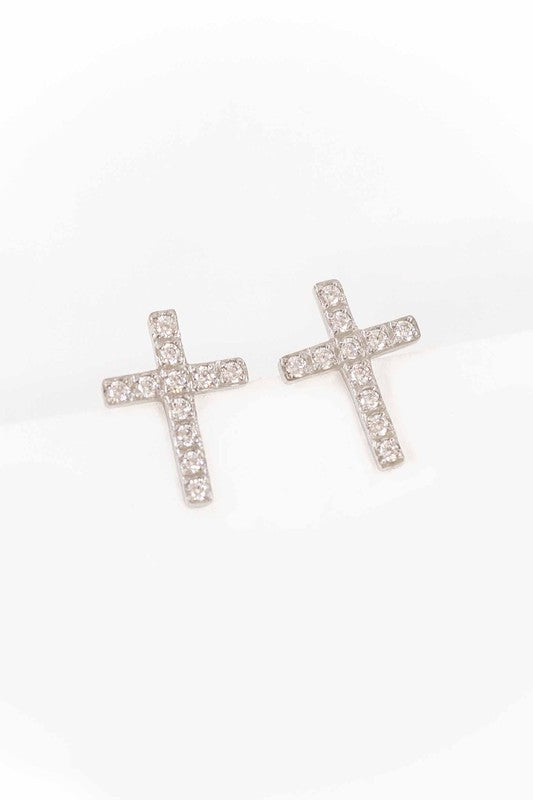 Cross Stud Earrings