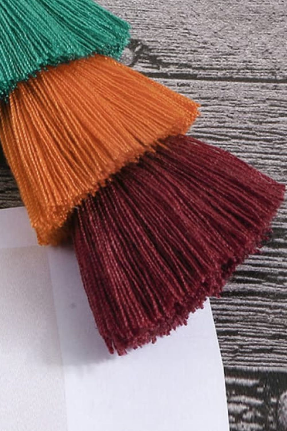 Layered Tassel Keychain